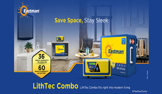 Eastman Auto & Power Unveils Next-Generation Power Backup 'LithTec Combo'